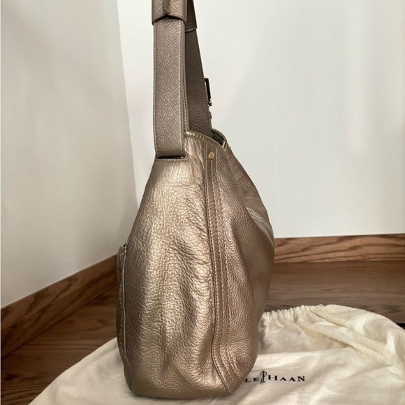 Cole Haan Metallic Hobo Shoulder Bag - Picture 6 of 14